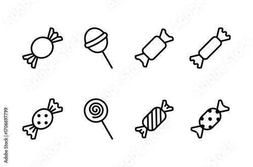 Candy icon logo design. candy sign and symbol.