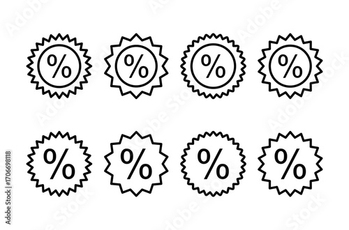 Discount icon logo design. Discount tag sign and symbol