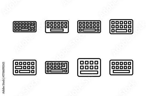 Keyboard icon logo design. keyboard sign and symbol
