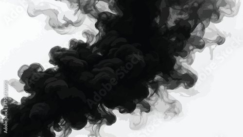 Smoke Ink in Water Texture Background