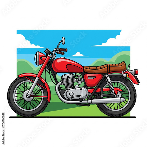 motorcycle on the road