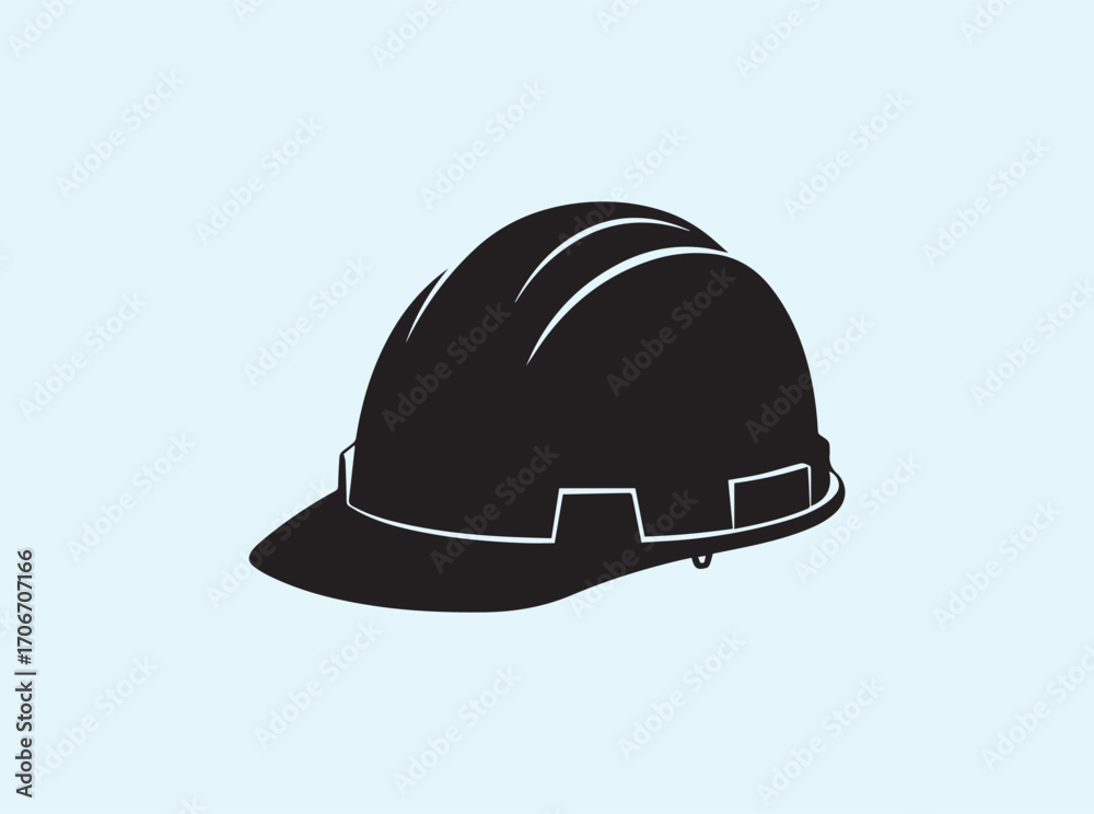 Fototapeta premium Industrial Safety Equipment Silhouette for Occupational Use 