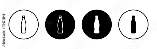 Bottle icon symbol for apps and websites. bottle sign and symbol