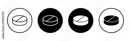 Pills icon symbol for apps and websites. capsule icon. Drug sign and symbol