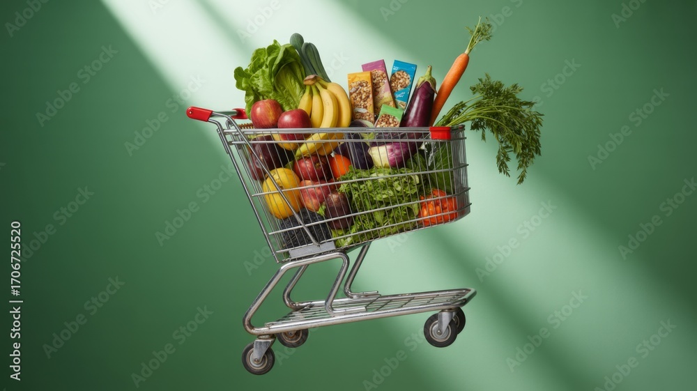 custom made wallpaper toronto digitalvintage shopping cart fresh produce eat fresh healthy