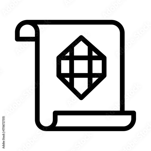 Campaign Log Line Icon of Tabletop RPGs Icon Set
