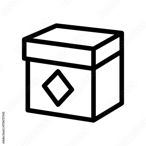 Card Deck Line Icon of Collectable Card Games (CCGs) Icon Set