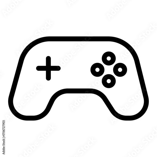 Single Player Mode Line Icon of Single Player Games Icon Set