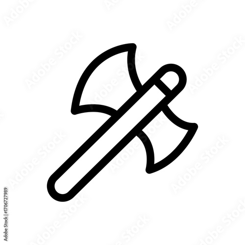 Warrior Class Line Icon of Role-Playing Games (RPGs) Icon Set