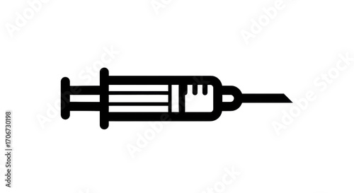 Syringe graphic outline