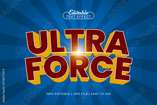 ultra force editable text effect