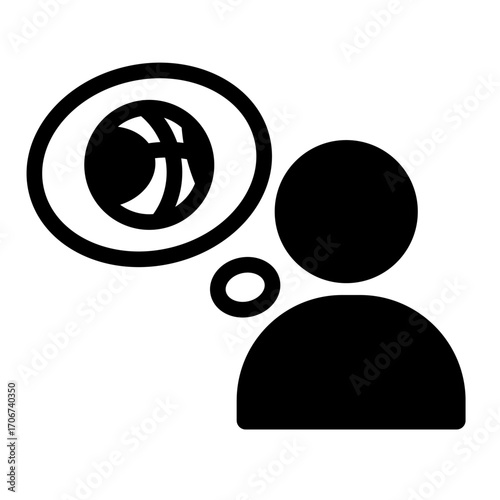 Player Bet Profile Line Icon of Sports Betting Icon Set