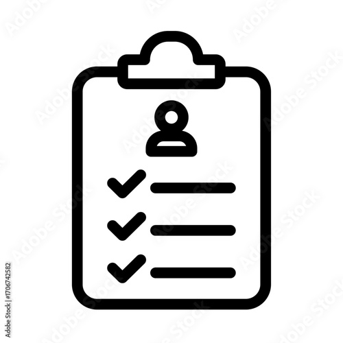 Therapy Plan Line Icon of Physical Therapy Icon Set