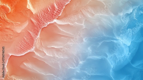 Abstract textured landscape gradient colors