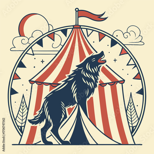 Circus Werewolf in a Tent