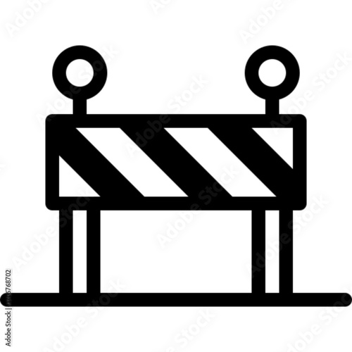Barrier Construction Icon