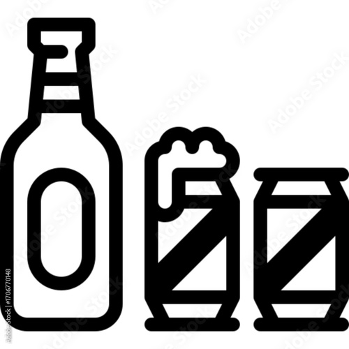 Beer Bottle Cold Icon