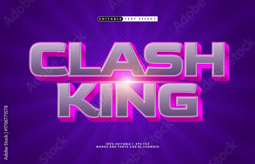 clash king editable text effect