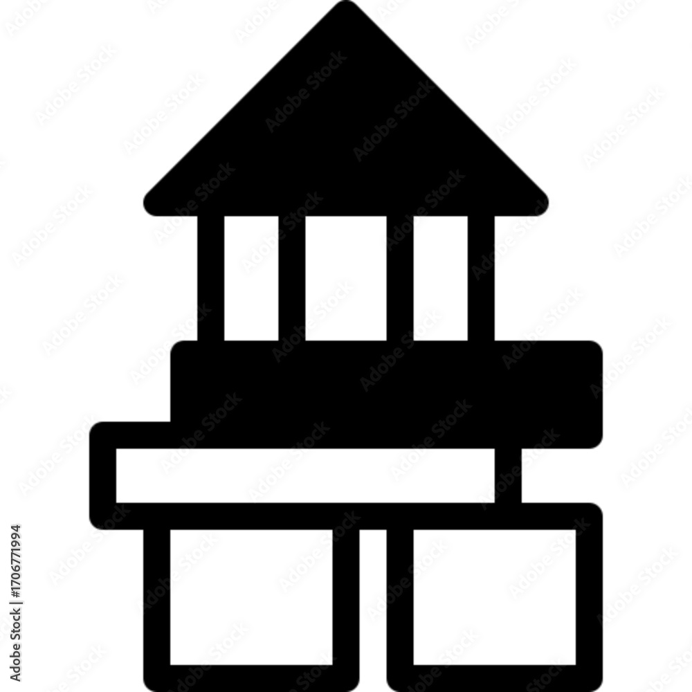 Fototapeta premium Blocks Toy Icon