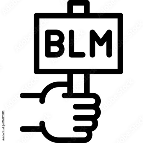 BLM Movement Icon