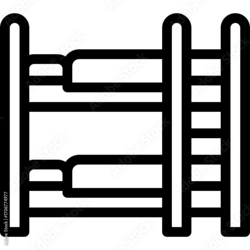 Bunk Bed Kids Icon