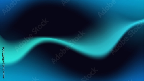 abstract teal turquoise gradient background with luminous flowing waves digital art design smooth glowing motion texture for modern wallpaper and contemporary presentation