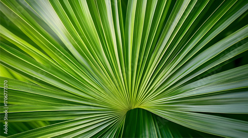 Close-Up of Palm Leaves Texture for Nature Wallpaper