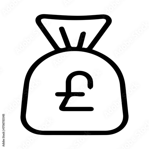 Pound Sterling Money Bag