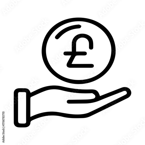 Pound sterling finance icon