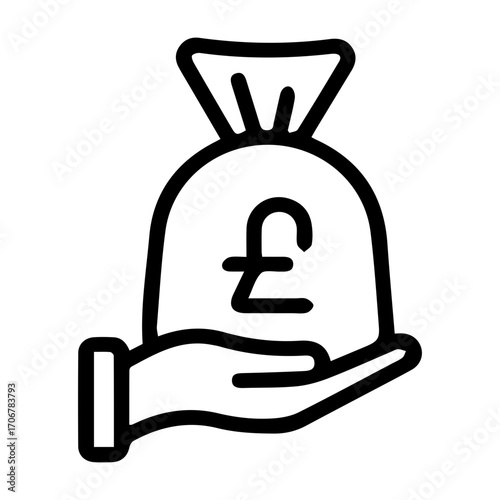 Pound Sterling Money Bag