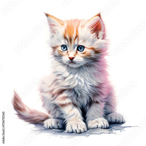 Cute Kitten Portrait