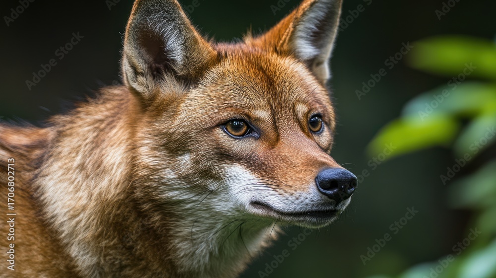 Fototapeta premium Red wolf portrait