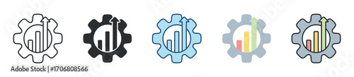 Productivity Icon Set Multiple Style Collection