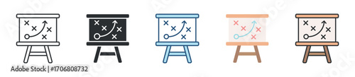 Strategy Icon Set Multiple Style Collection