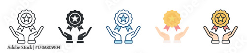 Benefits Icon Set Multiple Style Collection