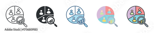 Demographic Icon Set Multiple Style Collection