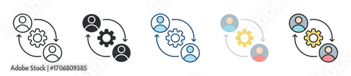 Change Management Icon Set Multiple Style Collection
