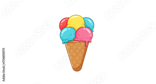 colorful ice cream