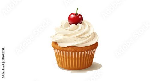 cupcake with cherry