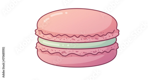 french macaroons on a white background