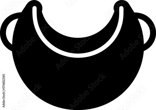 Infant Feeding Bib Minimalist Icon