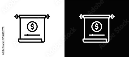 Pitch Video Icon In Black And White Filled Style