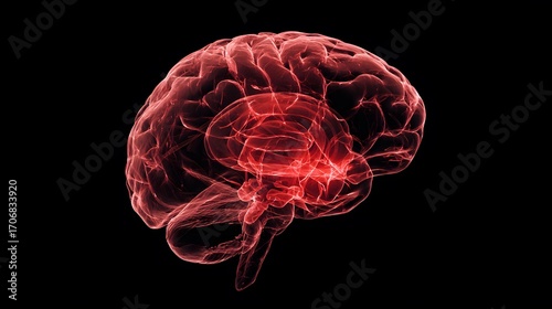 Human brain, illustration
