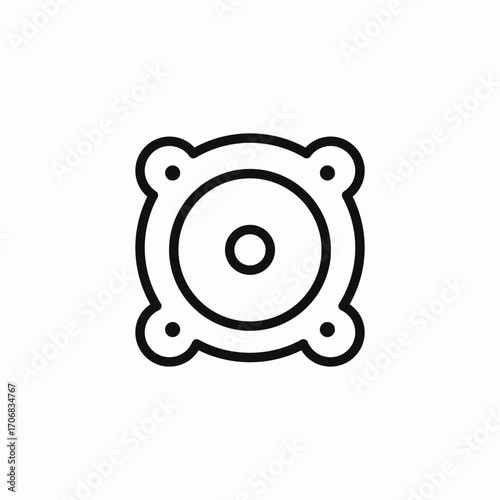 audio speaker icon icon sign vector