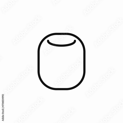 hollow cylinder tube icon sign vector