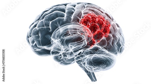 Human brain, illustration
