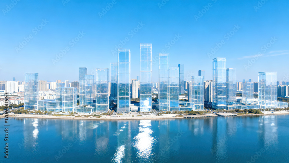 Obraz premium modern city skyline