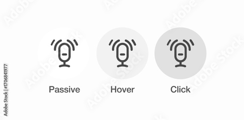 microphone with sound waves icon icon sign vector