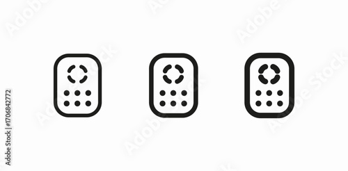 universal remote control icon sign vector