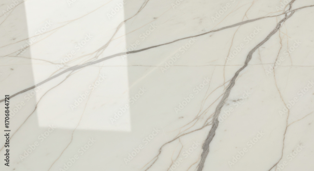Obraz premium Elegant white marble texture with subtle gray veining